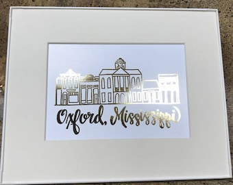 Metallic Gold Oxford Square Landscape Frame