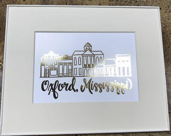 Metallic Gold Oxford Square Landscape Frame