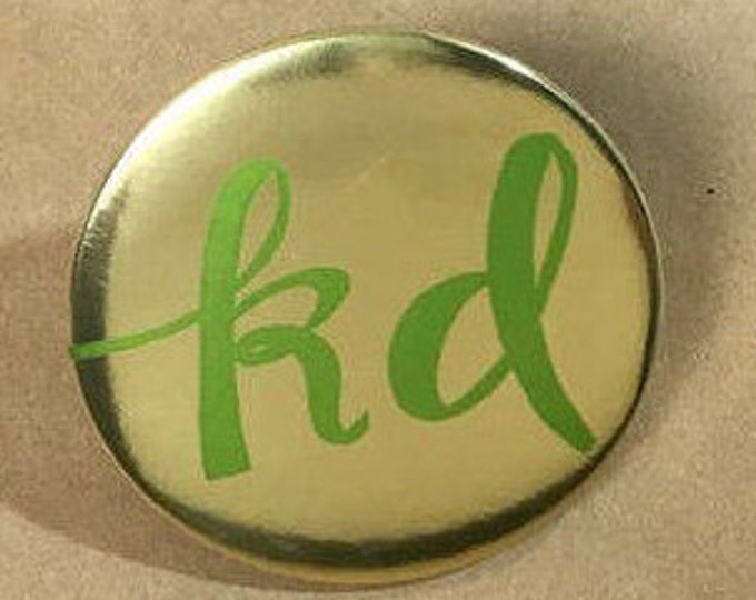 Gold Foil Kappa Delta Button or Magnet