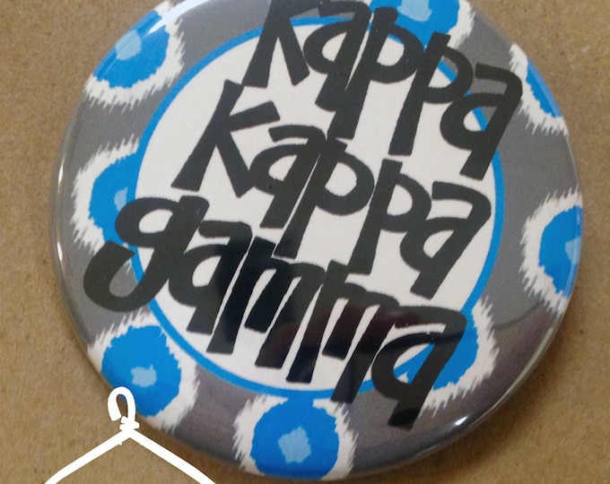 Kappa Kappa Gamma Domino Button or Magnet