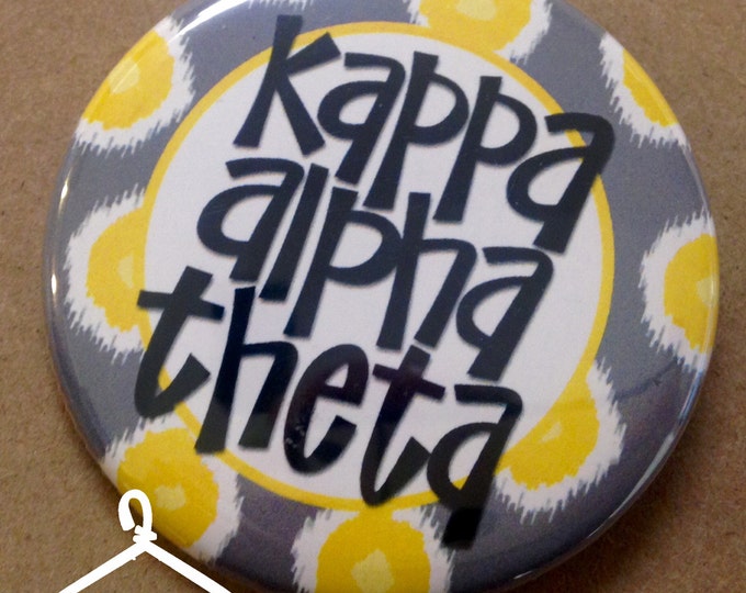 Kappa Alpha Theta Domino Button or Magnet