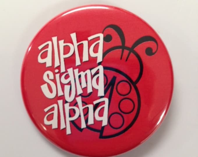 Alpha Sigma Alpha Mascot Button or Magnet