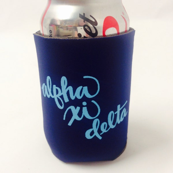 Alpha Xi Delta Printed Drink Huggie