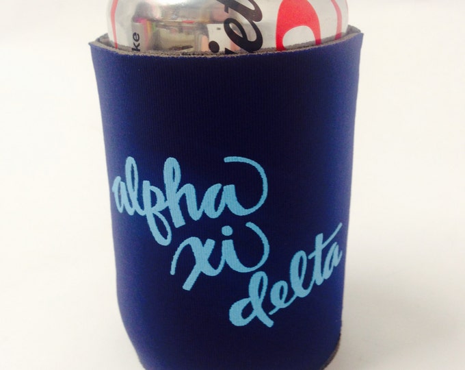 Alpha Xi Delta Printed Drink Huggie