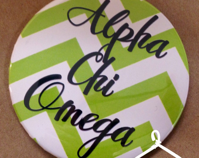 Alpha Chi Omega Chevron Button or Magnet