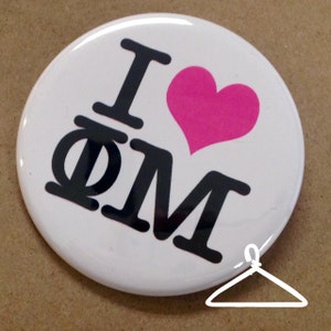 Phi Mu New York Button or Magnet