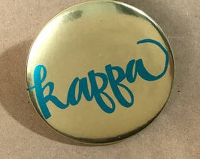 Gold Foil Kappa Kappa Gamma Button or Magnet