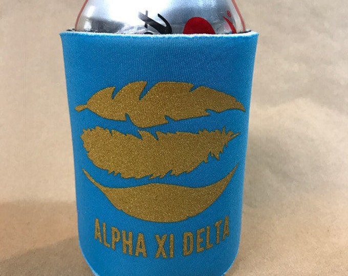 Alpha Xi Delta Printed Symbol Drink Huggie