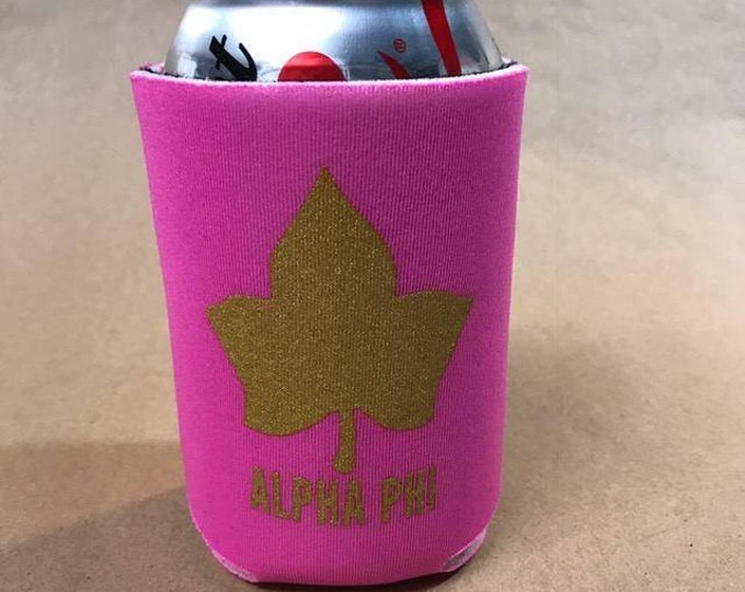 Alpha Phi Printed Symbol Drink Huggie