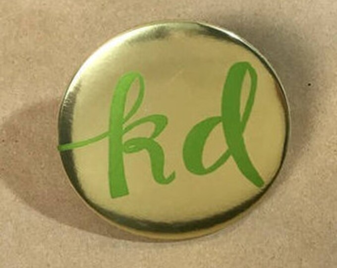 Gold Foil Kappa Delta Button or Magnet