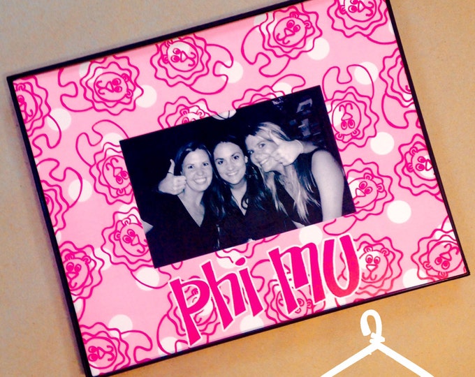 Phi Mu Mascot Frame
