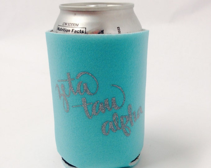 Zeta Tau Alpha Printed Drink Huggie