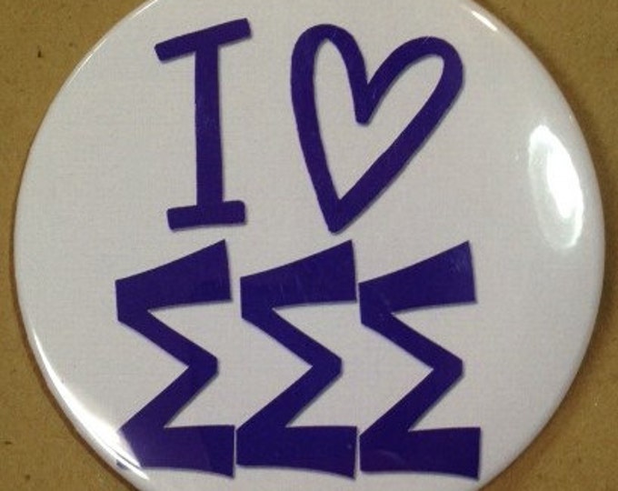 I {Heart} Sigma Sigma Sigma Button or Magnet