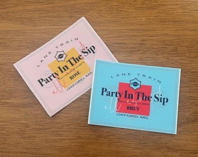 Champagne Bottle Labels