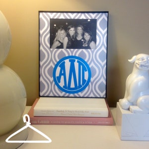 Alpha Delta Pi Grey Monogram Frame