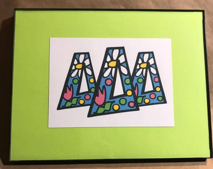 Delta Delta Delta Framed Art