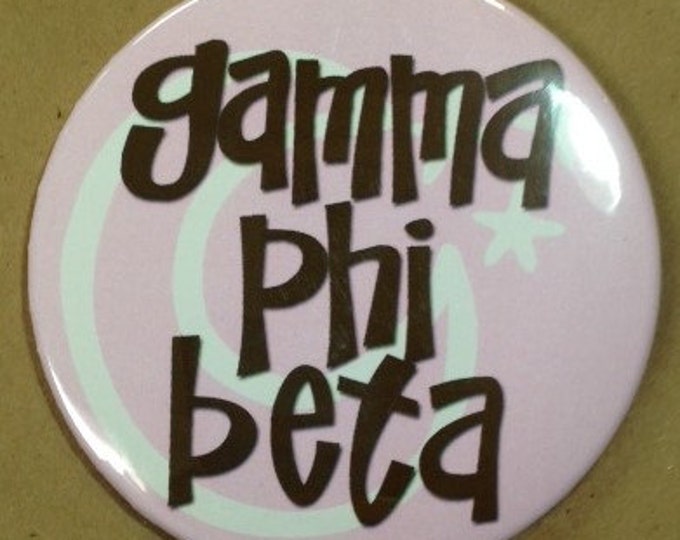 Gamma Phi Beta Mascot Button or Magnet