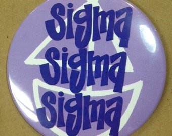 Sigma Sigma Sigma Mascot Button or Magnet