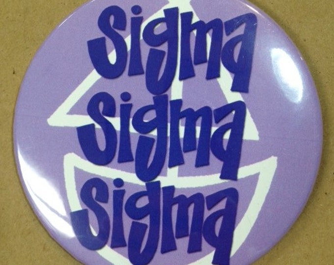 Sigma Sigma Sigma Mascot Button or Magnet
