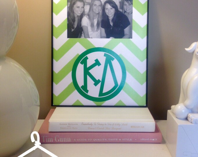 Kappa Delta Chevron Monogram Frame