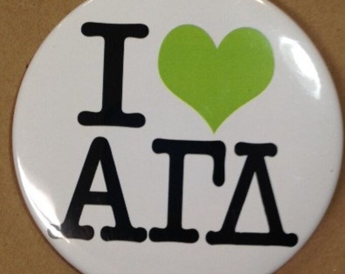 Alpha Gamma Delta New York Button or Magnet