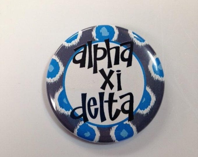 Alpha Xi Delta Domino Button or Magnet