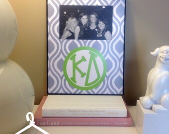 Kappa Delta Grey Monogram Frame