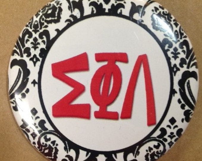 Sigma Phi Lambda Damask Button or Magnet