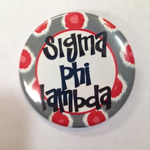 Sigma Phi Lambda Domino Button or Magnet