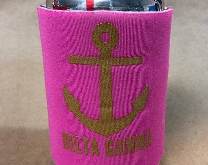 Delta Gamma Printed Symbol Drink Huggie
