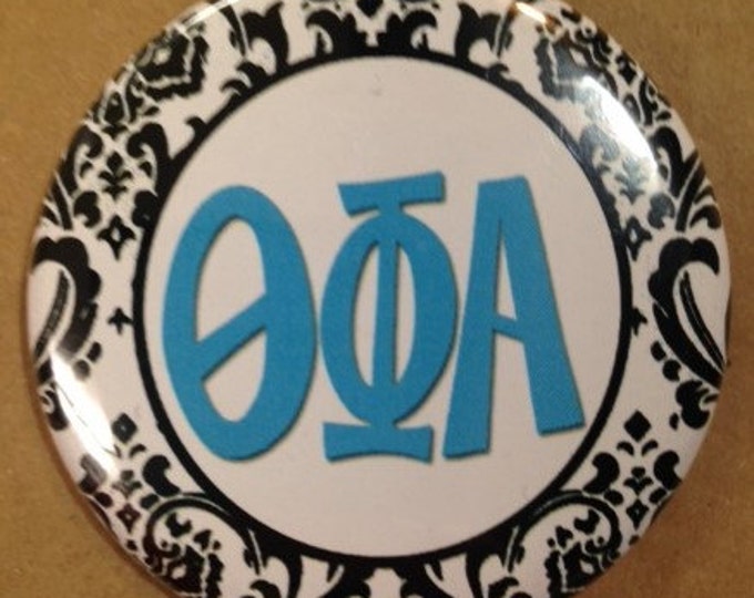 Theta Phi Alpha Damask Button or Magnet