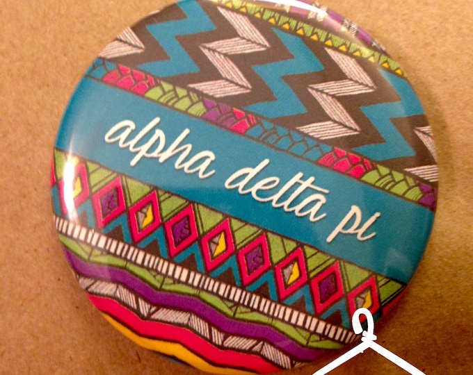 Alpha Delta Pi Aztec Button or Magnet