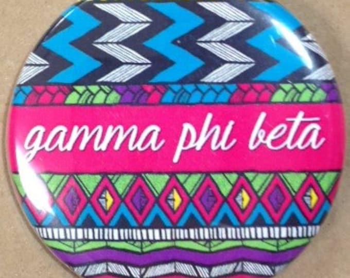 Gamma Phi Beta Aztec Button or Magnet