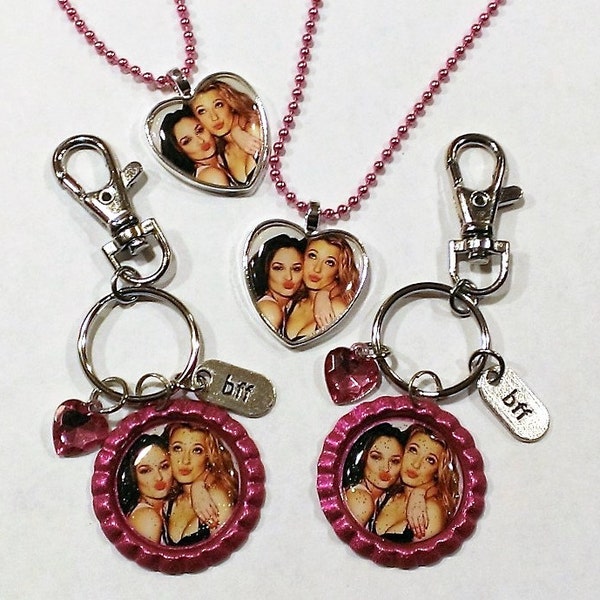 YOU PICK Pink Best Friends Blair and Serena Best Friends Backpack/Purse Clips or Necklaces