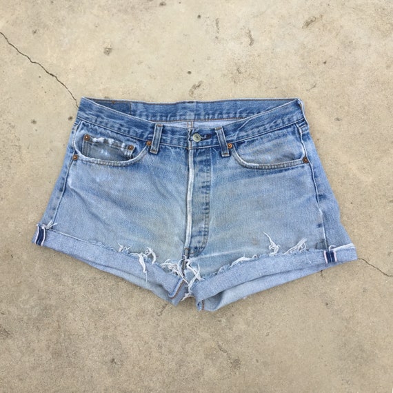 Vintage Levis Selvedge 501s Cut-Offs // levis cuto