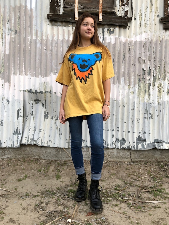 Vintage Grateful Dead Shirt // deady bear shirt//