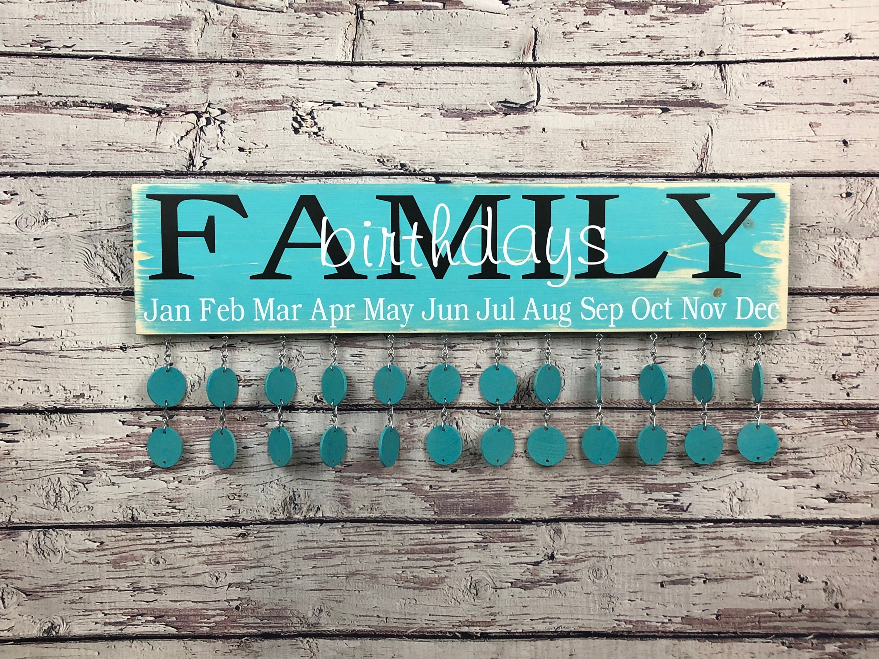 Birthday Board, Family Birthday Board, Birthday Board Sign, Birthday …