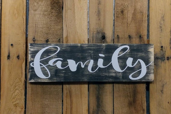 Rustic Family Signs Farmhouse Family Signs Wooden Family Etsy