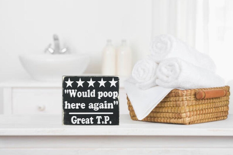 Bathroom Signs Cute Bathroom Signs Guest Bathroom Signs Etsy