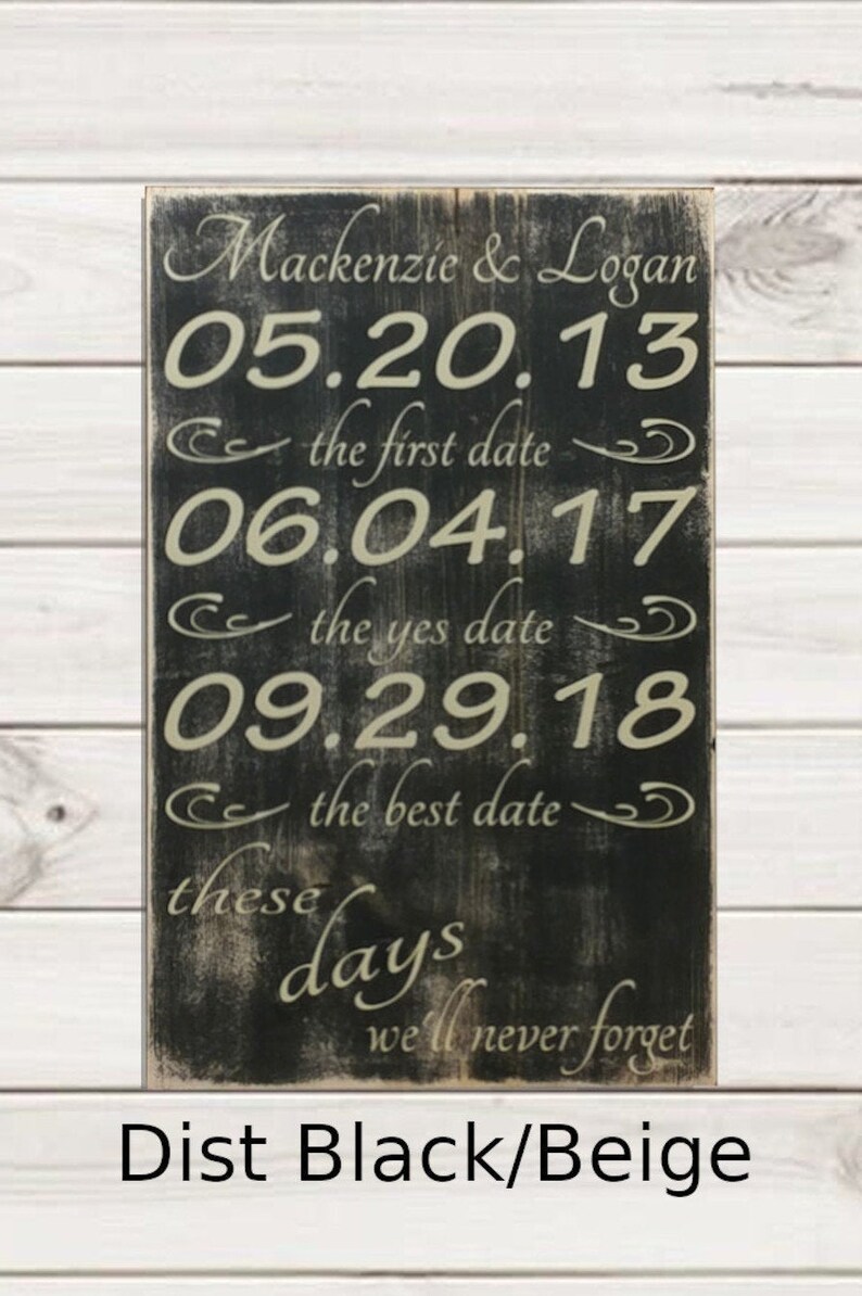 Established Date Established Date Sign Couples Established Etsy