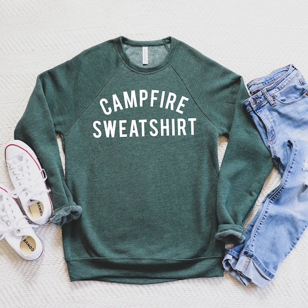 Campfire Sweatshirt Bella Canvas Graphic Sweatshirt | Camping Sweatshirt | Gift for Her | Women's Sweatshirt | Unisex Sweatshirt | Campfire