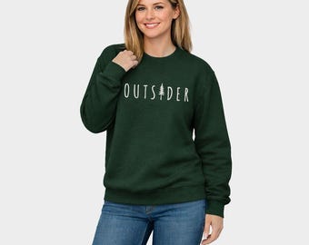 Embroidered Outsider Tree - Women's Graphic Sweatshirt