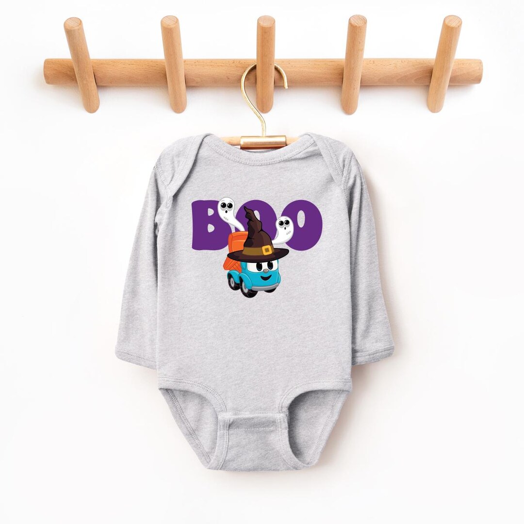Wizard Boo Leo the Truck Boo Wizard Hat - Baby Long Sleeve Bodysuit - Etsy