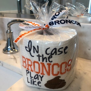Minnesota Vikings embroidered toilet paper gag gift