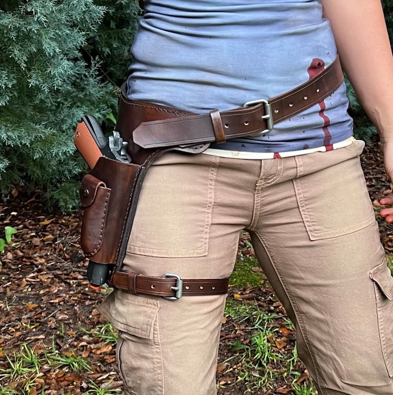 Belt Pistol Holster for Lara Croft Tomb Raider Cosplay Etsy