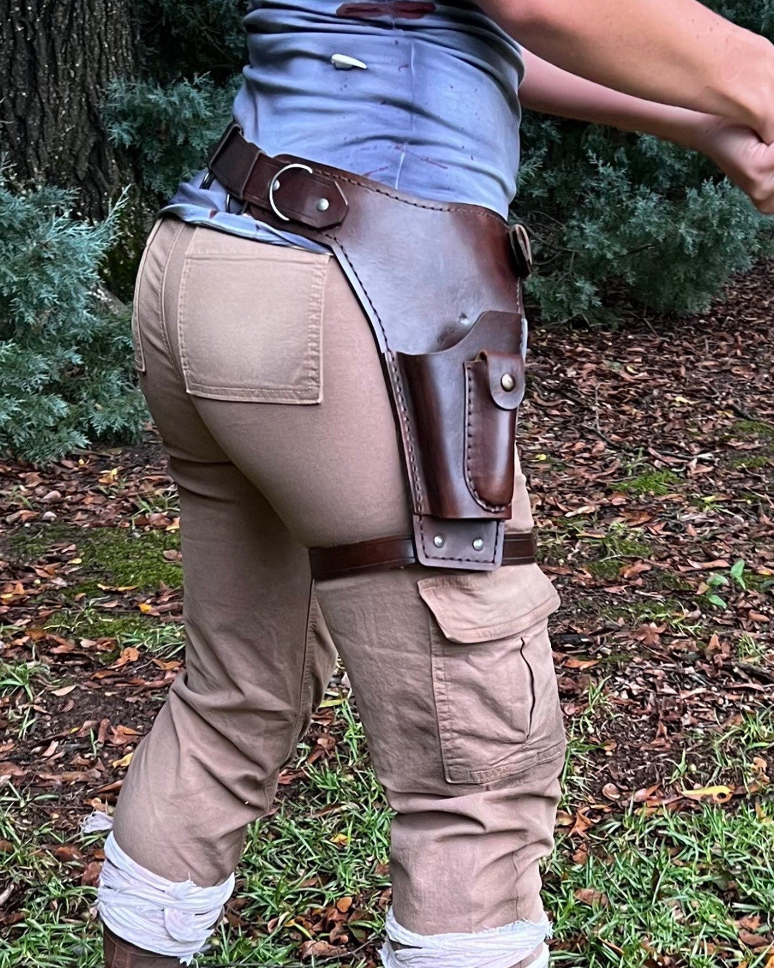 Belt Pistol Holster for Lara Croft Tomb Raider Cosplay Etsy