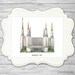 Washington D.C. Temple Original Watercolor Print, Art, Wall Decor ...