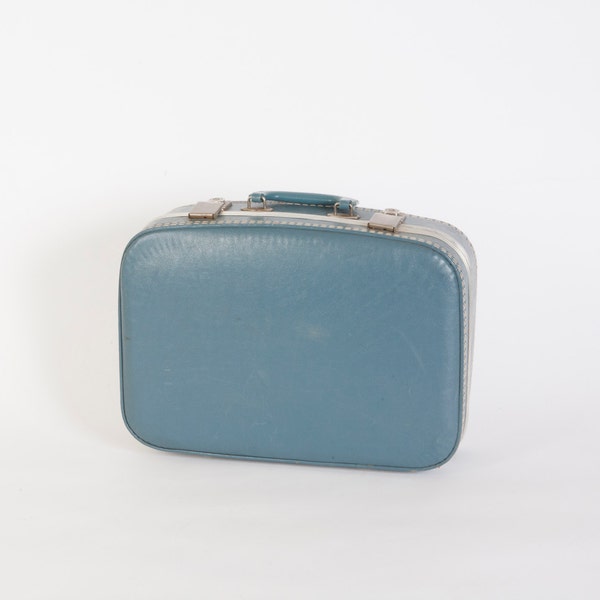 Small Overnight Blue Suitcase