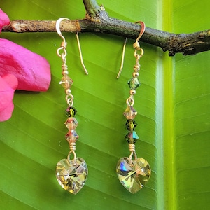 DARF ich um Verzeihung bitten? Swarovski Crystal Baumeln Ohrringe Romantisches Geschenk für Frau Wunschliste Kreative Crystal Couture Elegante Abendgarderobe