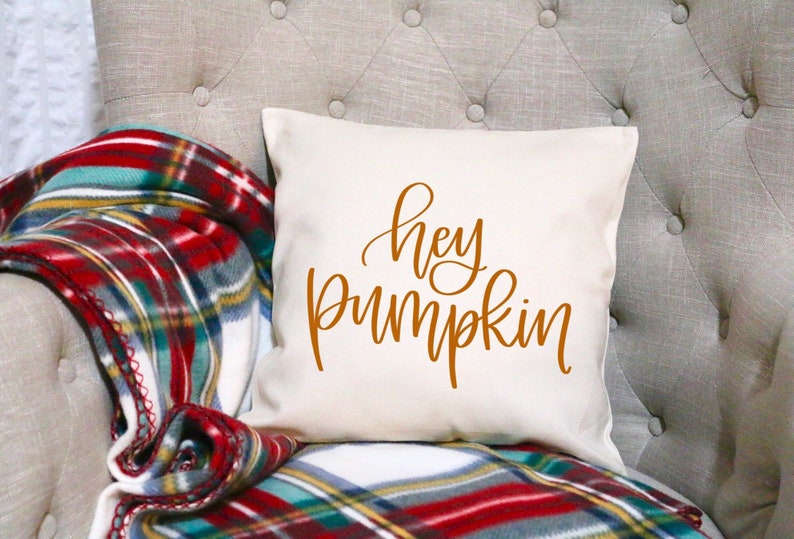 hey pumpkin pillow